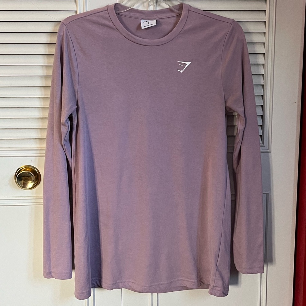 Gymshark Dark Mauve Long Sleeve Tee Sz S